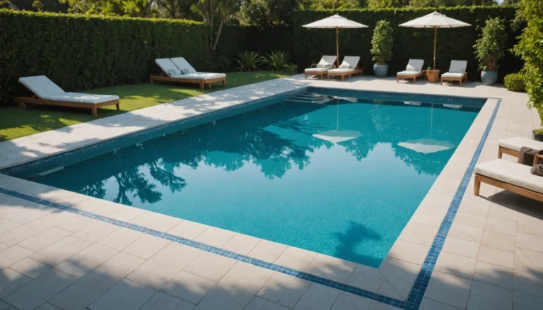 margelle piscine en carrelage