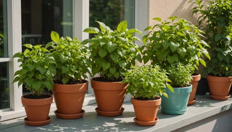 menthe en pots