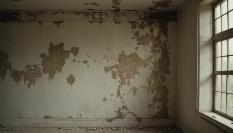 taches brunes sur le mur