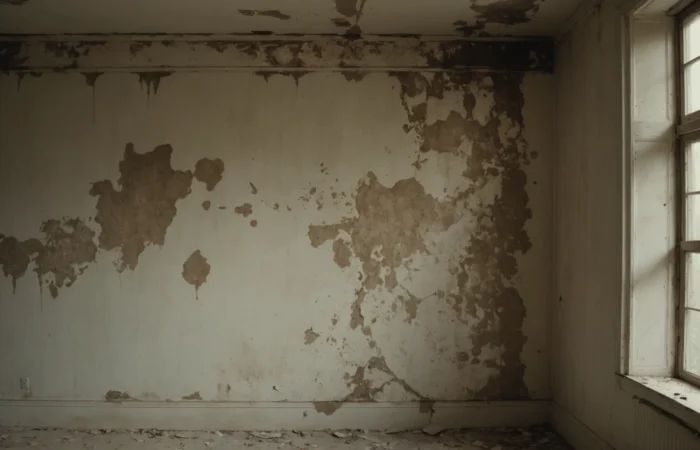 taches brunes sur le mur