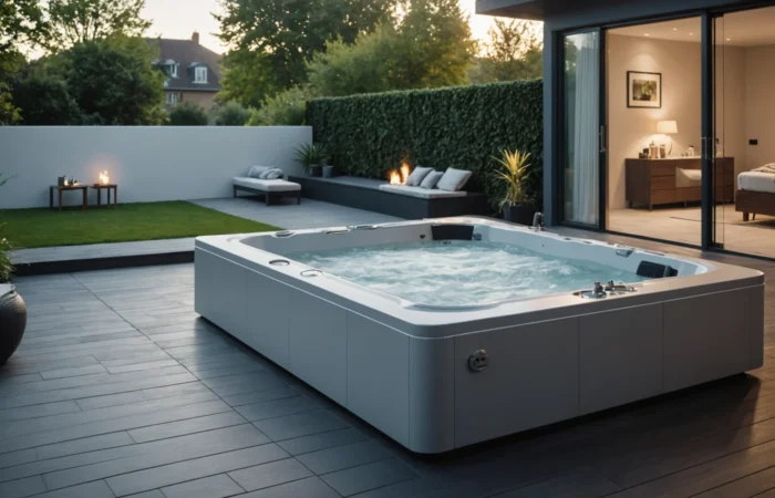 jacuzzi sur la terrasse