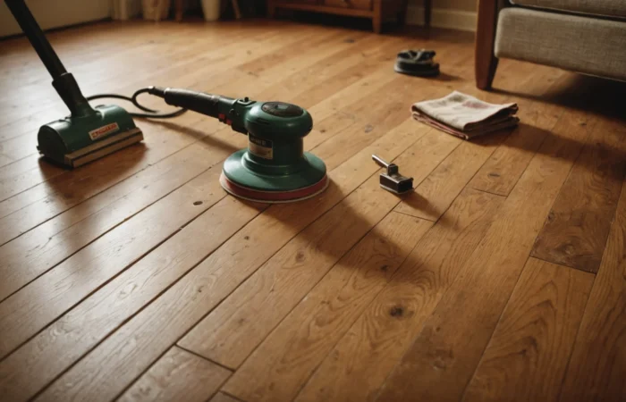 poncer un parquet vitrifié